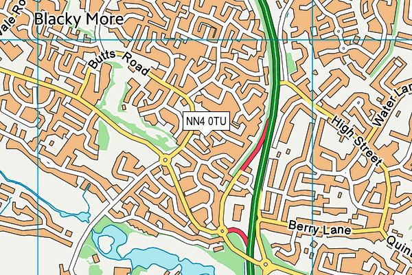 NN4 0TU map - OS VectorMap District (Ordnance Survey)