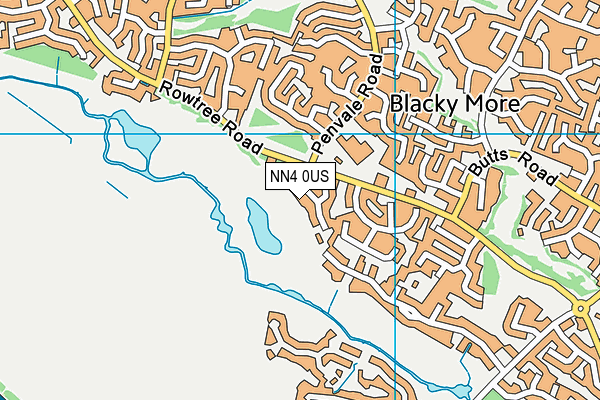 NN4 0US map - OS VectorMap District (Ordnance Survey)