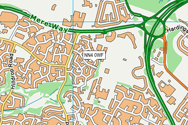 NN4 0WF map - OS VectorMap District (Ordnance Survey)