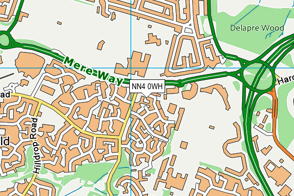 NN4 0WH map - OS VectorMap District (Ordnance Survey)