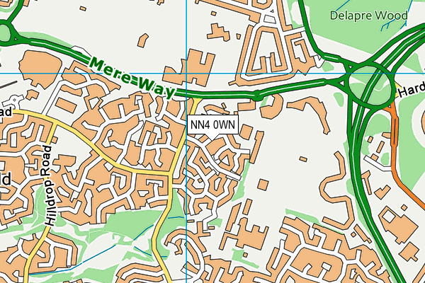 NN4 0WN map - OS VectorMap District (Ordnance Survey)