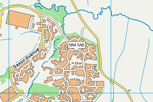 NN4 5AB map - OS VectorMap District (Ordnance Survey)