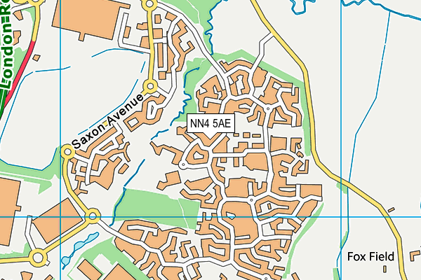 NN4 5AE map - OS VectorMap District (Ordnance Survey)