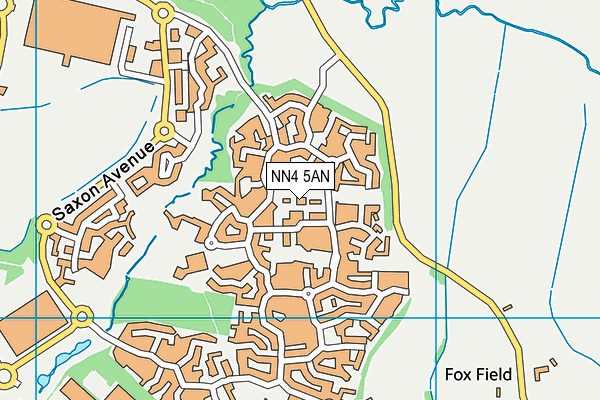 NN4 5AN map - OS VectorMap District (Ordnance Survey)