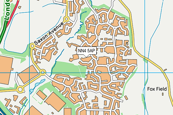 NN4 5AP map - OS VectorMap District (Ordnance Survey)