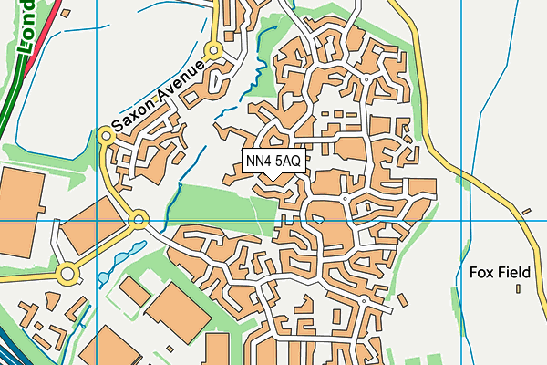 NN4 5AQ map - OS VectorMap District (Ordnance Survey)