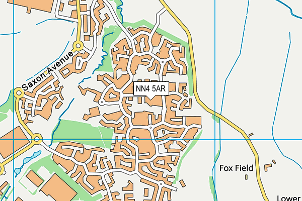 NN4 5AR map - OS VectorMap District (Ordnance Survey)