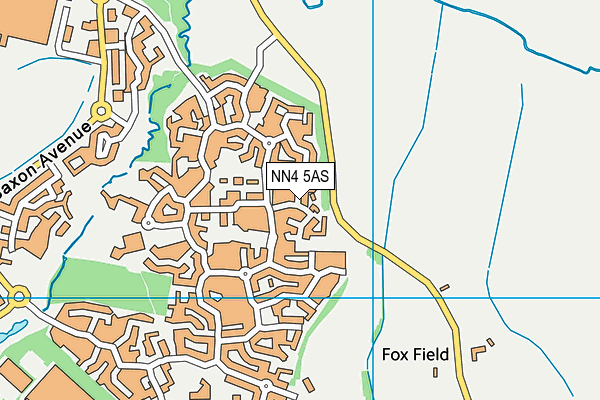 NN4 5AS map - OS VectorMap District (Ordnance Survey)