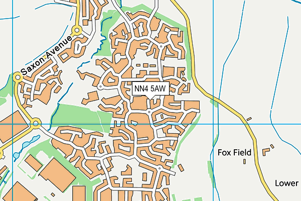 NN4 5AW map - OS VectorMap District (Ordnance Survey)