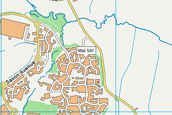 NN4 5AY map - OS VectorMap District (Ordnance Survey)