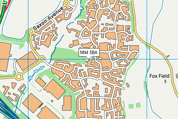 NN4 5BA map - OS VectorMap District (Ordnance Survey)