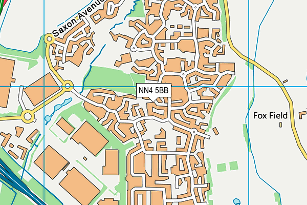 NN4 5BB map - OS VectorMap District (Ordnance Survey)