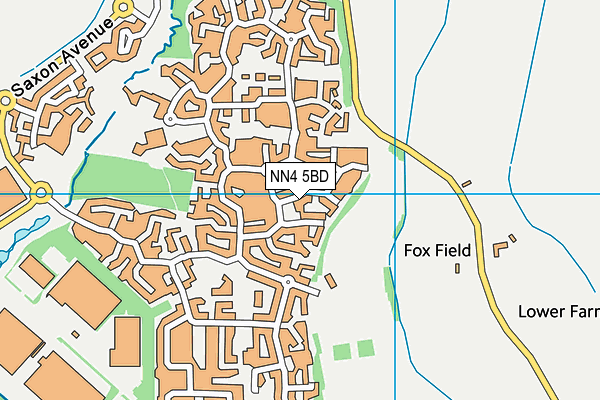 NN4 5BD map - OS VectorMap District (Ordnance Survey)
