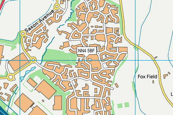 NN4 5BF map - OS VectorMap District (Ordnance Survey)