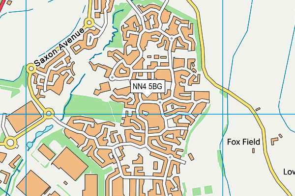 NN4 5BG map - OS VectorMap District (Ordnance Survey)