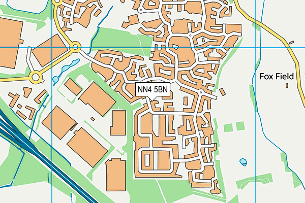NN4 5BN map - OS VectorMap District (Ordnance Survey)