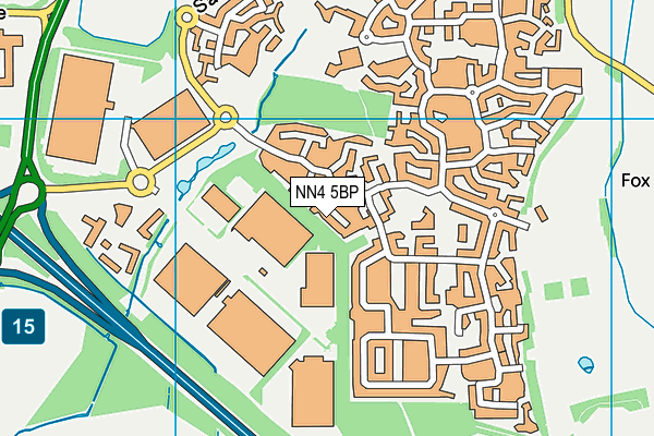 NN4 5BP map - OS VectorMap District (Ordnance Survey)