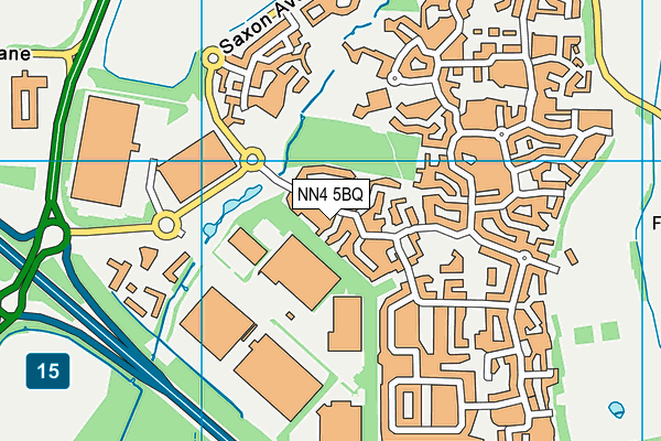 NN4 5BQ map - OS VectorMap District (Ordnance Survey)