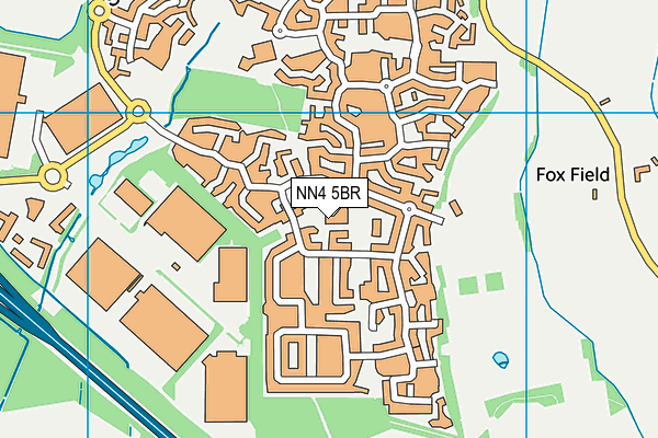 NN4 5BR map - OS VectorMap District (Ordnance Survey)