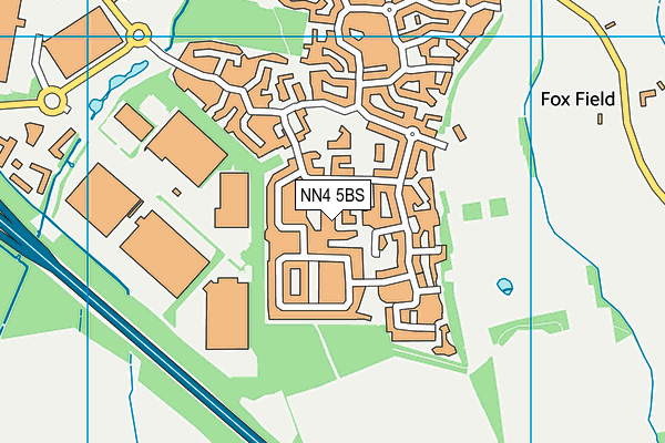 NN4 5BS map - OS VectorMap District (Ordnance Survey)