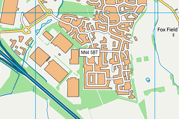 NN4 5BT map - OS VectorMap District (Ordnance Survey)