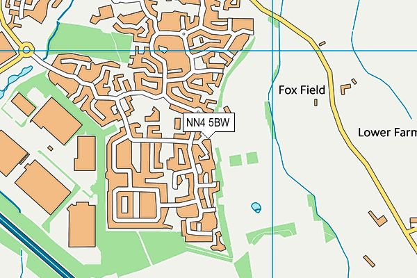NN4 5BW map - OS VectorMap District (Ordnance Survey)