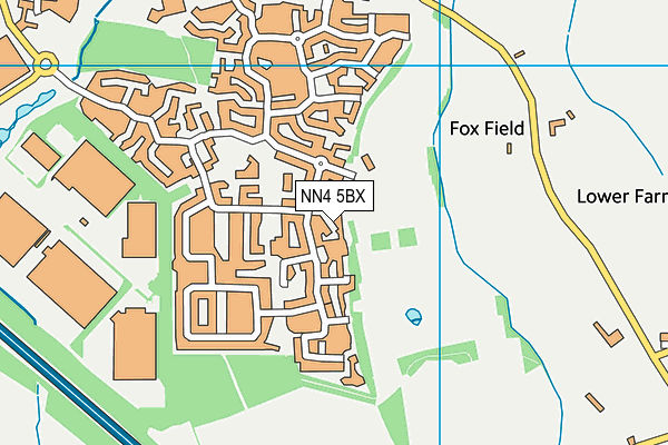 NN4 5BX map - OS VectorMap District (Ordnance Survey)