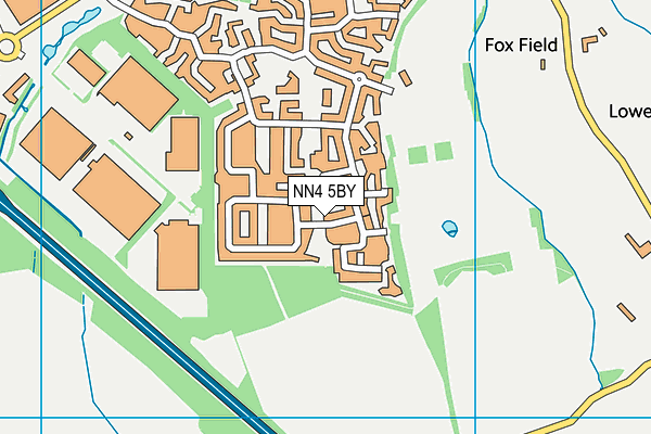 NN4 5BY map - OS VectorMap District (Ordnance Survey)