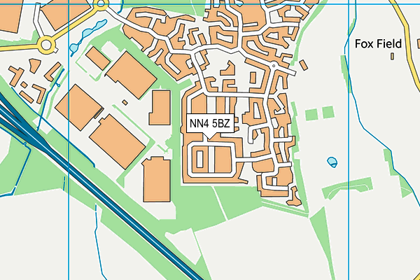 NN4 5BZ map - OS VectorMap District (Ordnance Survey)