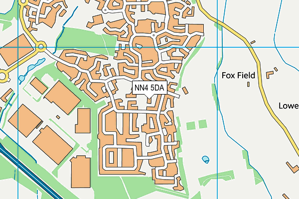 NN4 5DA map - OS VectorMap District (Ordnance Survey)