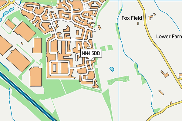 NN4 5DD map - OS VectorMap District (Ordnance Survey)