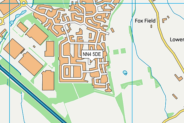 NN4 5DE map - OS VectorMap District (Ordnance Survey)