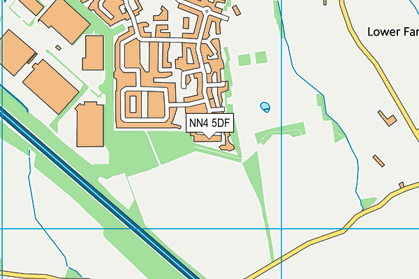 NN4 5DF map - OS VectorMap District (Ordnance Survey)