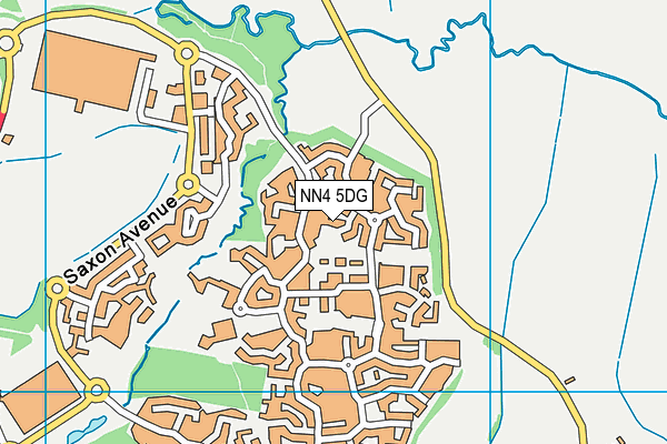 NN4 5DG map - OS VectorMap District (Ordnance Survey)