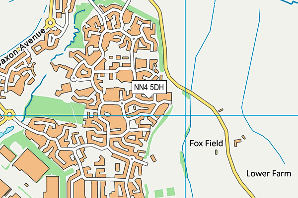 NN4 5DH map - OS VectorMap District (Ordnance Survey)