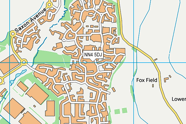 NN4 5DJ map - OS VectorMap District (Ordnance Survey)