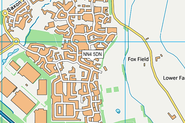 NN4 5DN map - OS VectorMap District (Ordnance Survey)