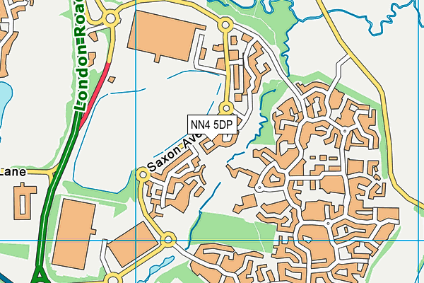NN4 5DP map - OS VectorMap District (Ordnance Survey)