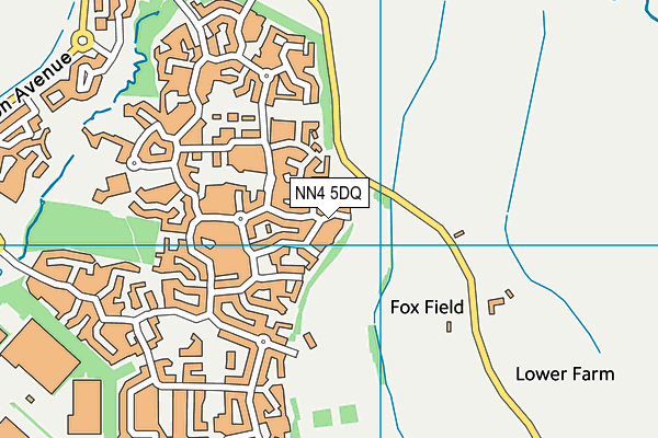NN4 5DQ map - OS VectorMap District (Ordnance Survey)