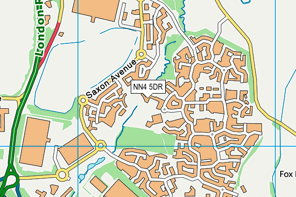 NN4 5DR map - OS VectorMap District (Ordnance Survey)