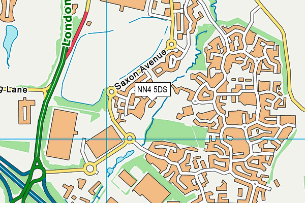 NN4 5DS map - OS VectorMap District (Ordnance Survey)