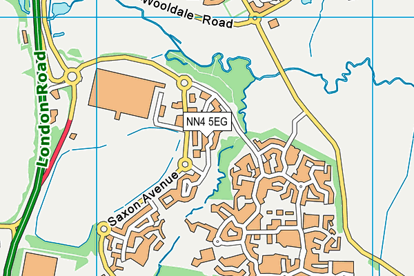 NN4 5EG map - OS VectorMap District (Ordnance Survey)