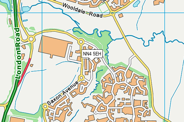 NN4 5EH map - OS VectorMap District (Ordnance Survey)