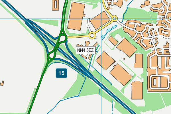 NN4 5EZ map - OS VectorMap District (Ordnance Survey)