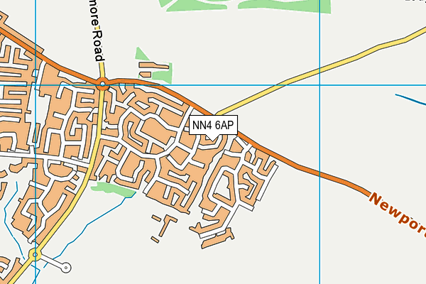 NN4 6AP map - OS VectorMap District (Ordnance Survey)