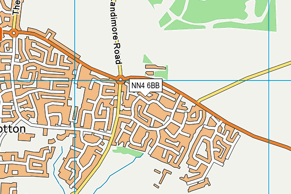 NN4 6BB map - OS VectorMap District (Ordnance Survey)