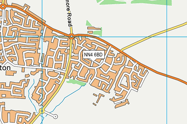 NN4 6BD map - OS VectorMap District (Ordnance Survey)