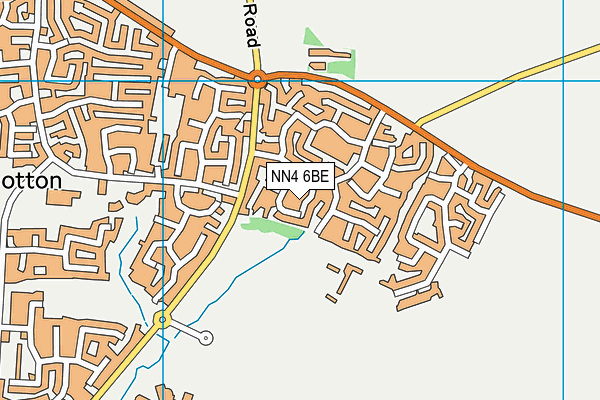 NN4 6BE map - OS VectorMap District (Ordnance Survey)