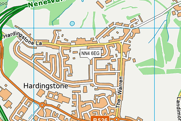 NN4 6EG map - OS VectorMap District (Ordnance Survey)