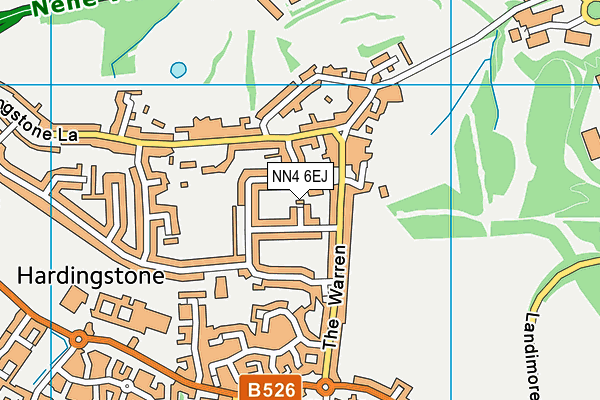 NN4 6EJ map - OS VectorMap District (Ordnance Survey)